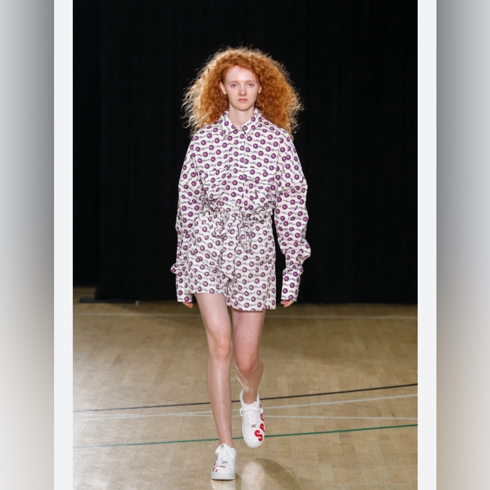 Laurence & Chico Spring 2019 NYFW NY Fashion Week Runway Jacket Purple Bounce - Picture 4 of 9